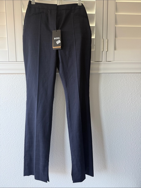 Boss Pants - NWT BOSS Women's Navy Straight-Leg Dress Pants